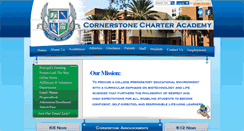 Desktop Screenshot of cornerstonecharter.com