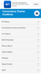 Mobile Screenshot of cornerstonecharter.com